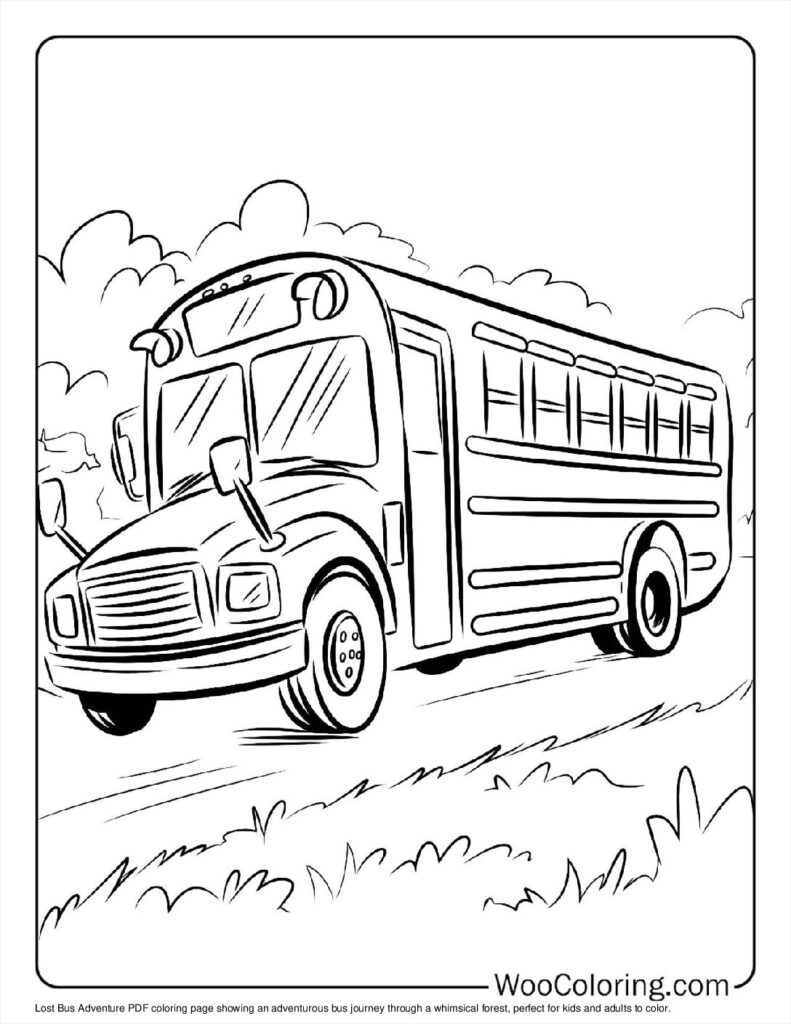 100  School Bus coloring pages  Free PDF To Print  - 25