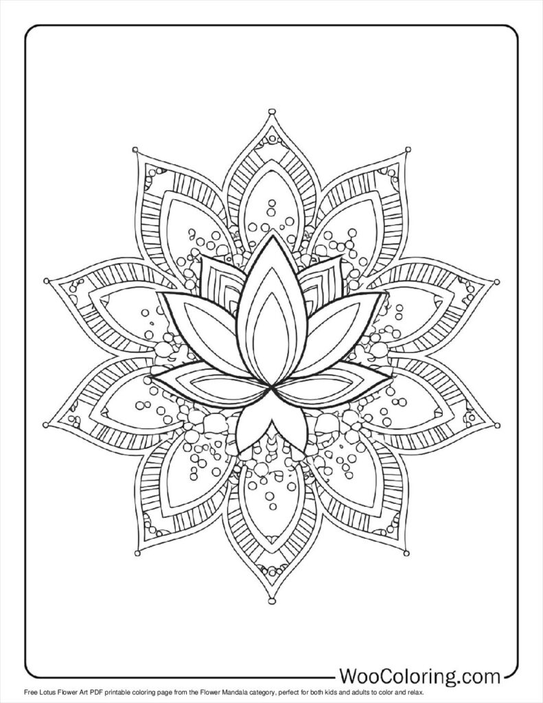 100  Flower Mandala coloring pages  Free PDF To Print  - 92