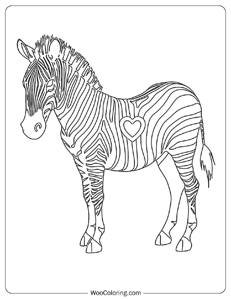 100  Zebra coloring pages  Free PDF To Print  - 78