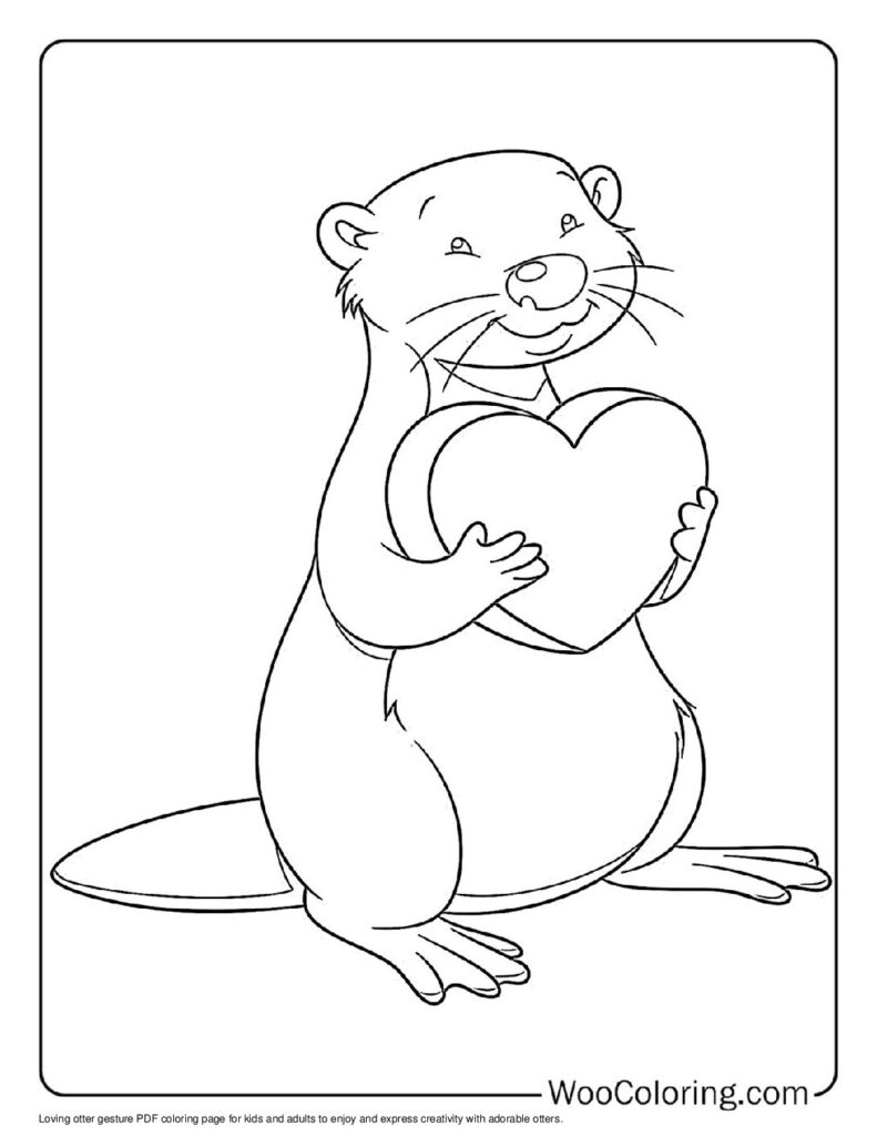 100  Otter coloring pages  Free PDF To Print  - 62