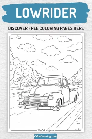 Lowrider coloring pages designs for boys