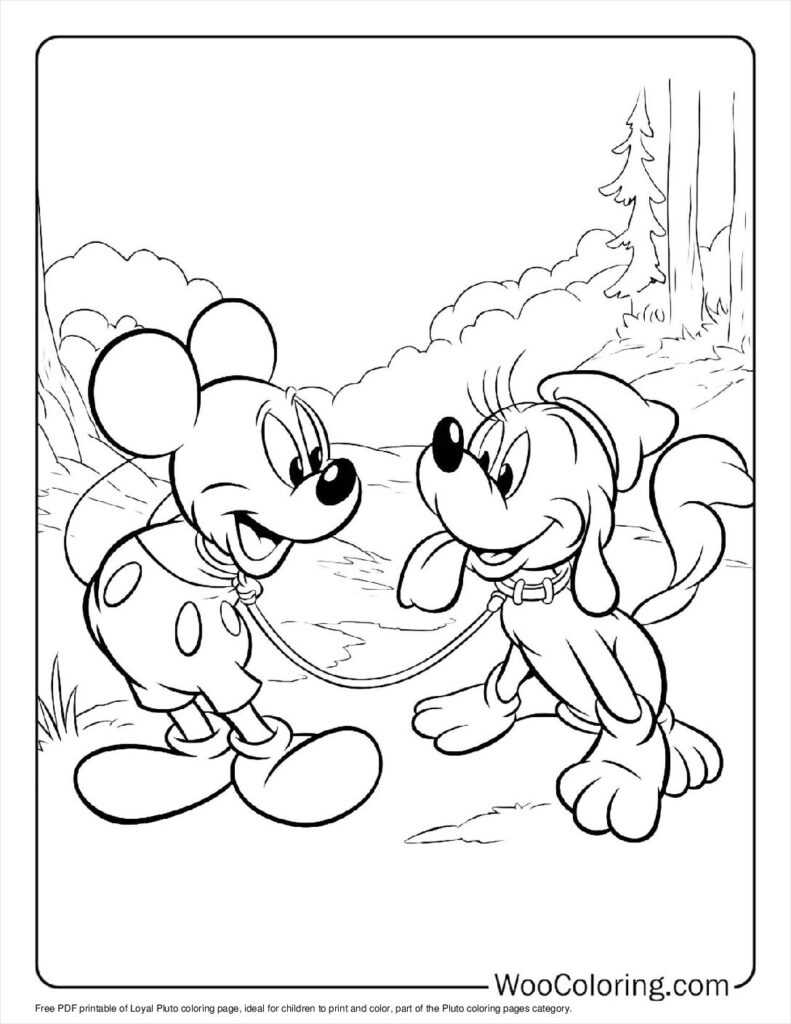 100  Pluto coloring pages  Free PDF To Print  - 53