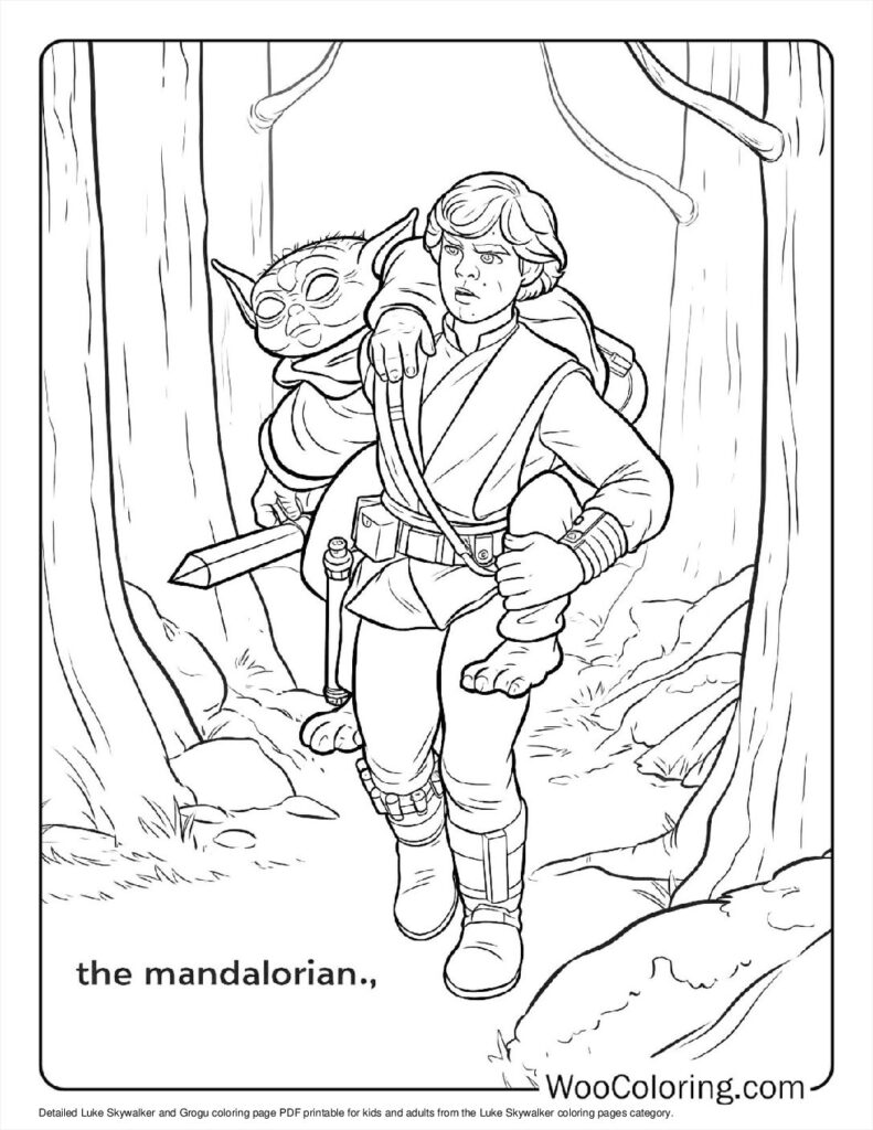 100  Luke Skywalker coloring pages  Free PDF To Print  - 80