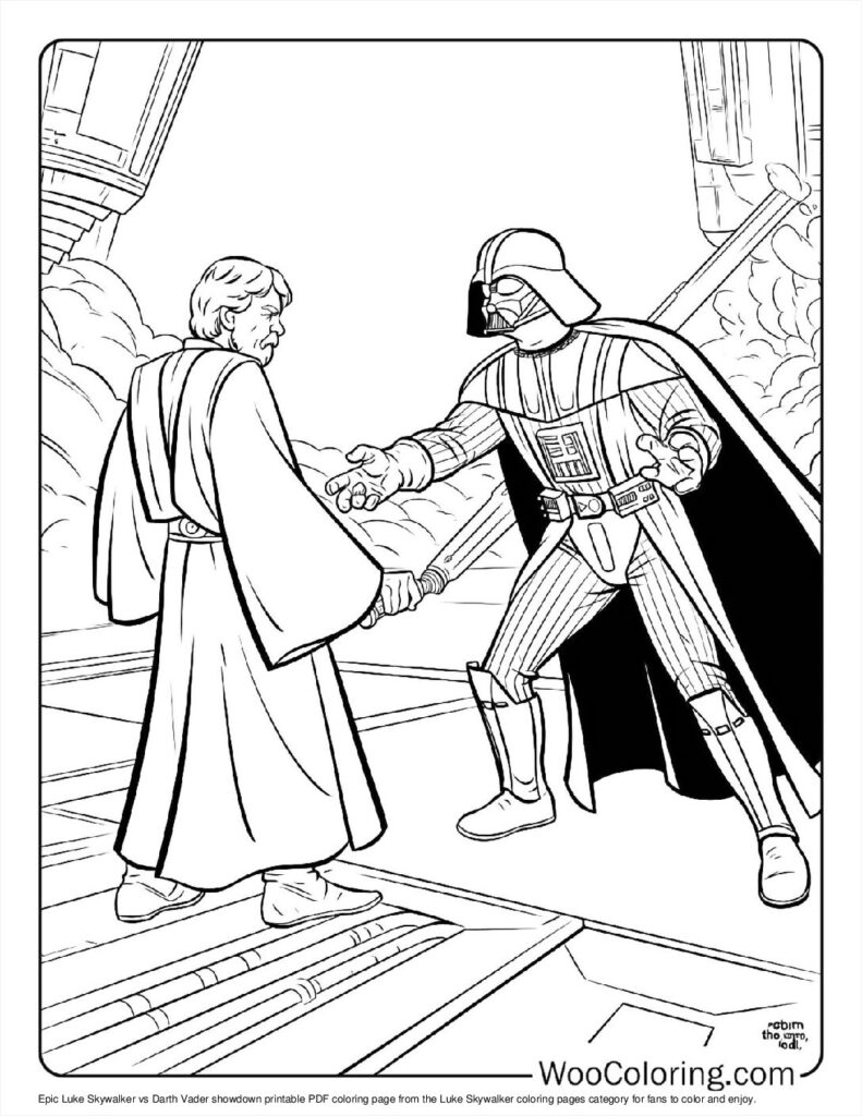 100  Luke Skywalker coloring pages  Free PDF To Print  - 56