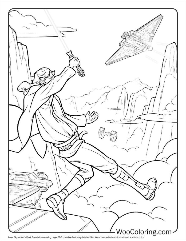 100  Luke Skywalker coloring pages  Free PDF To Print  - 69
