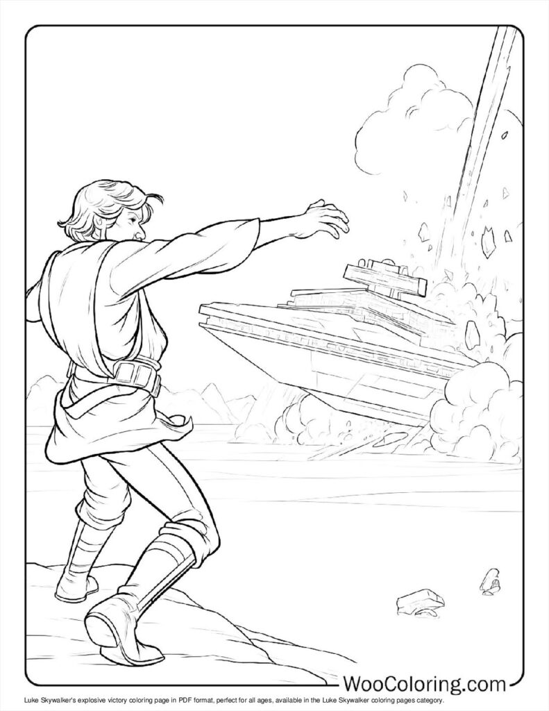 100  Luke Skywalker coloring pages  Free PDF To Print  - 34