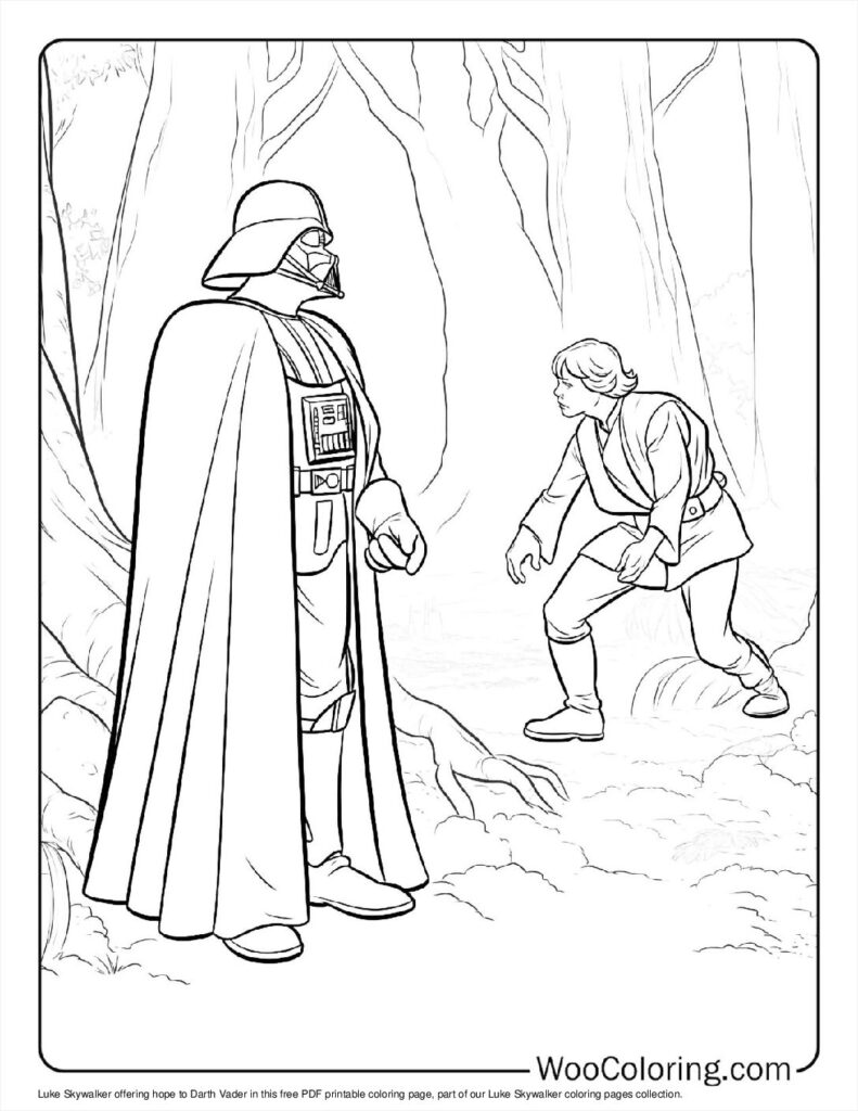 100  Luke Skywalker coloring pages  Free PDF To Print  - 15