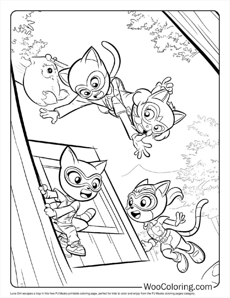 100  PJ Masks coloring pages  Free PDF To Print  - 98
