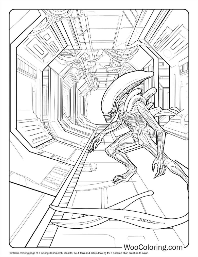 100  Alien coloring pages  Free PDF To Print  - 53
