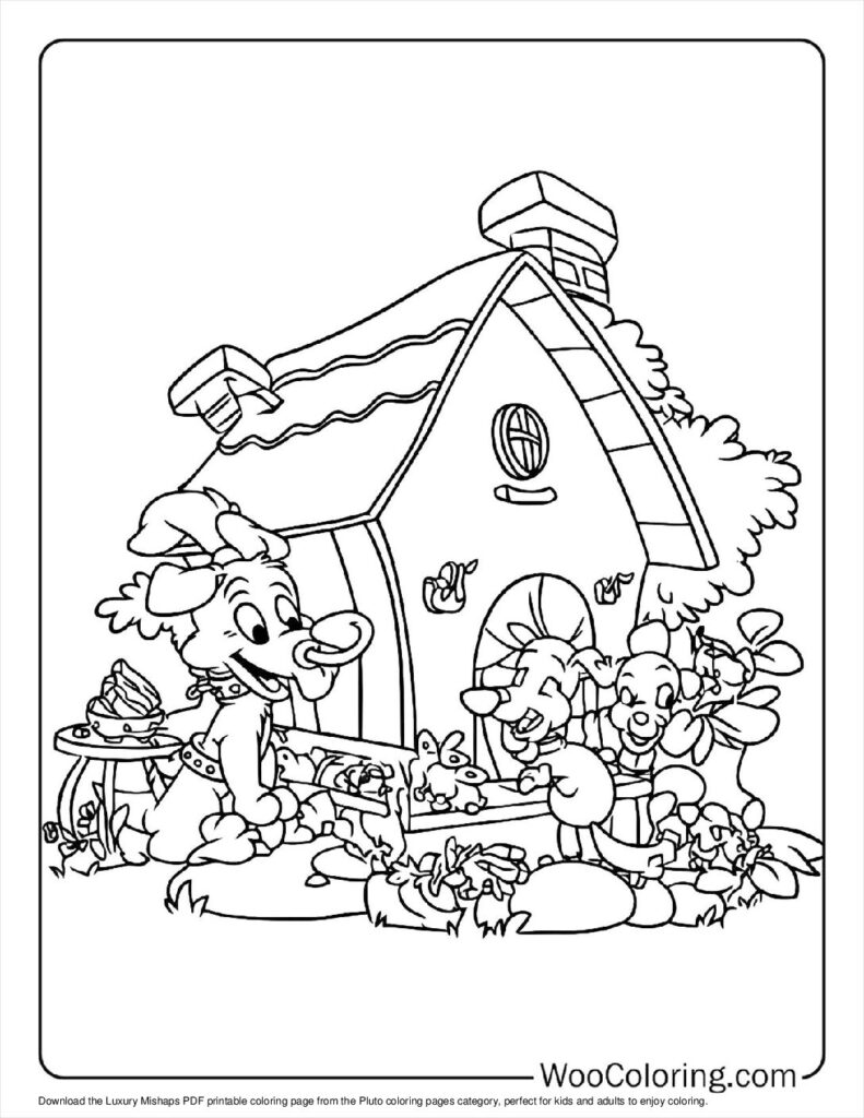 100  Pluto coloring pages  Free PDF To Print  - 14