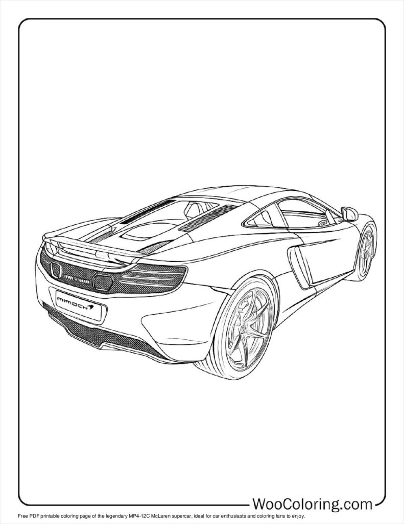 100  McLaren coloring pages  Free PDF To Print  - 98