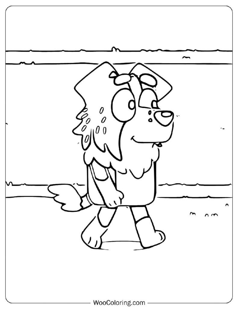 Mackenzie's Dad Walking on the Field Coloring Picture