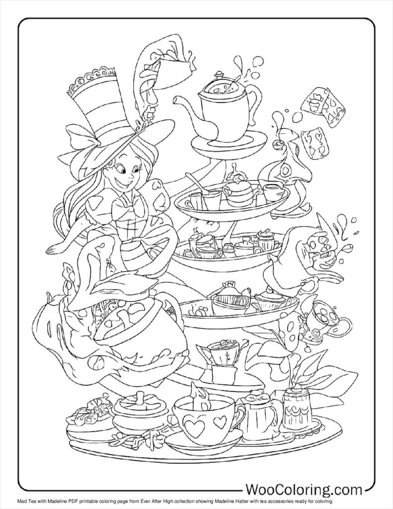 100  Ever After High coloring pages  Free PDF To Print  - 84
