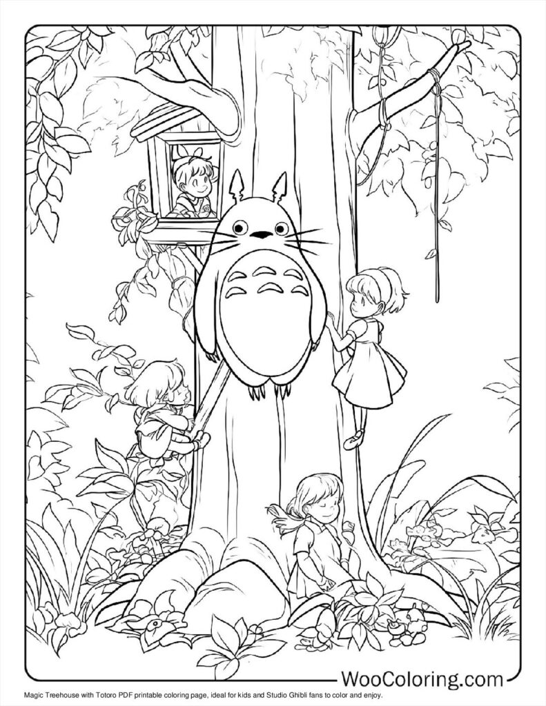 100  Totoro coloring pages  Free PDF To Print  - 19