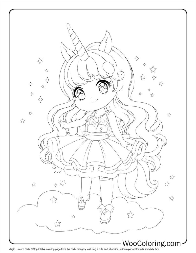 100  Chibi coloring pages  Free PDF To Print  - 51