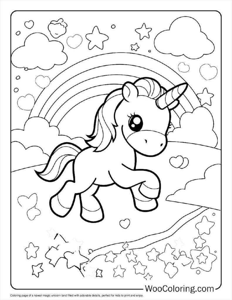 100  Kawaii coloring pages  Free PDF To Print  - 14