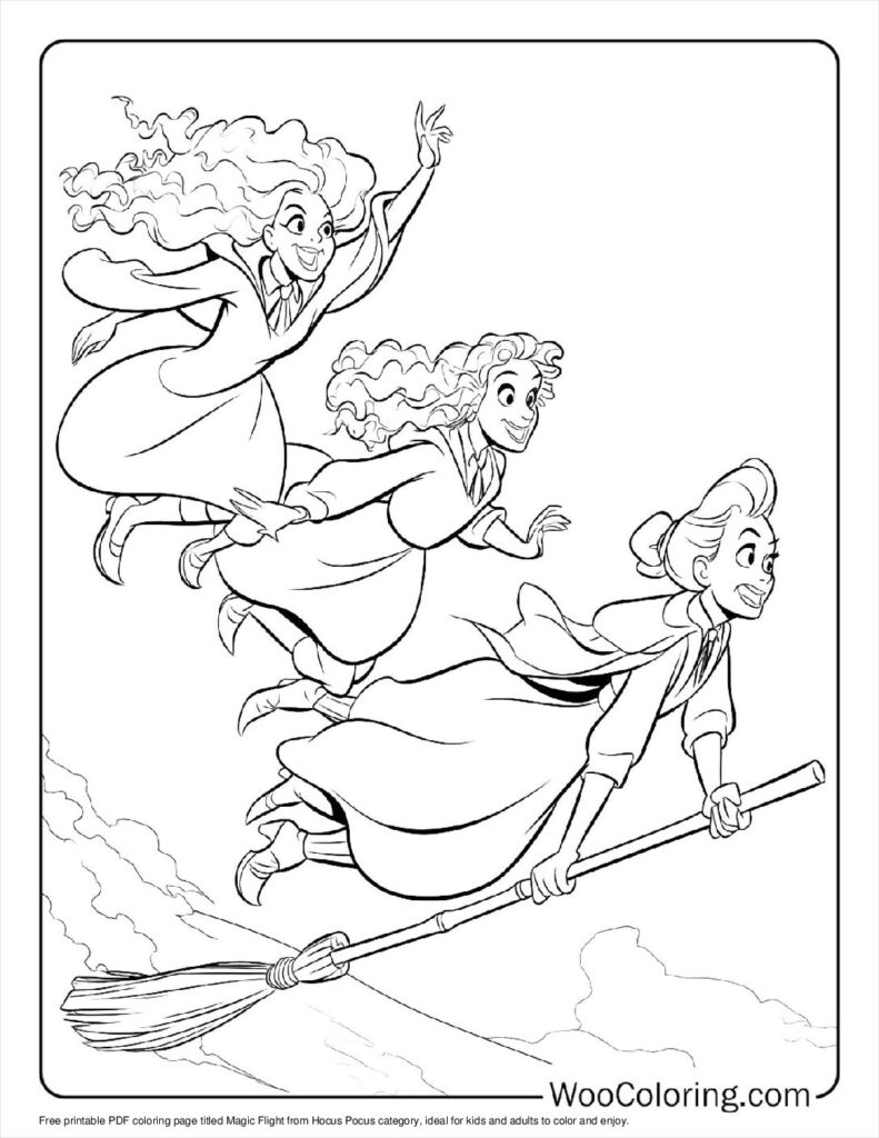 100  Hocus Pocus coloring pages  Free PDF To Print  - 1