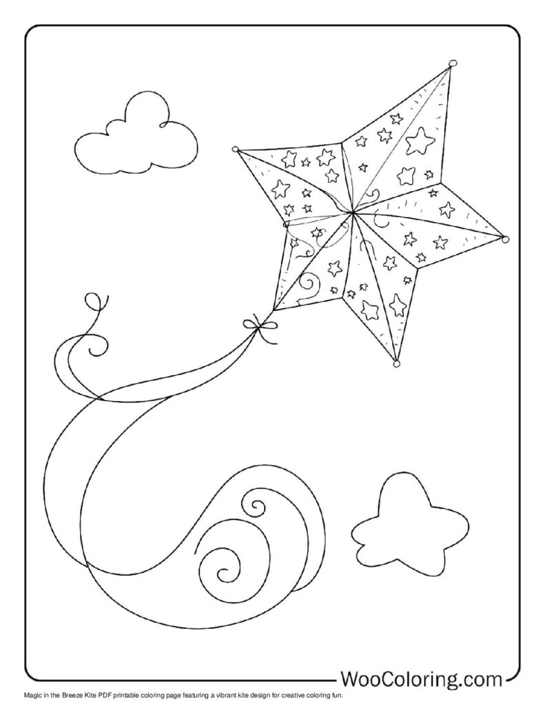100  Kite coloring pages  Free PDF To Print  - 98