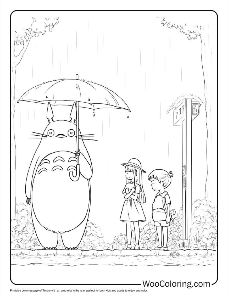 100  Rain coloring pages  Free PDF To Print  - 93