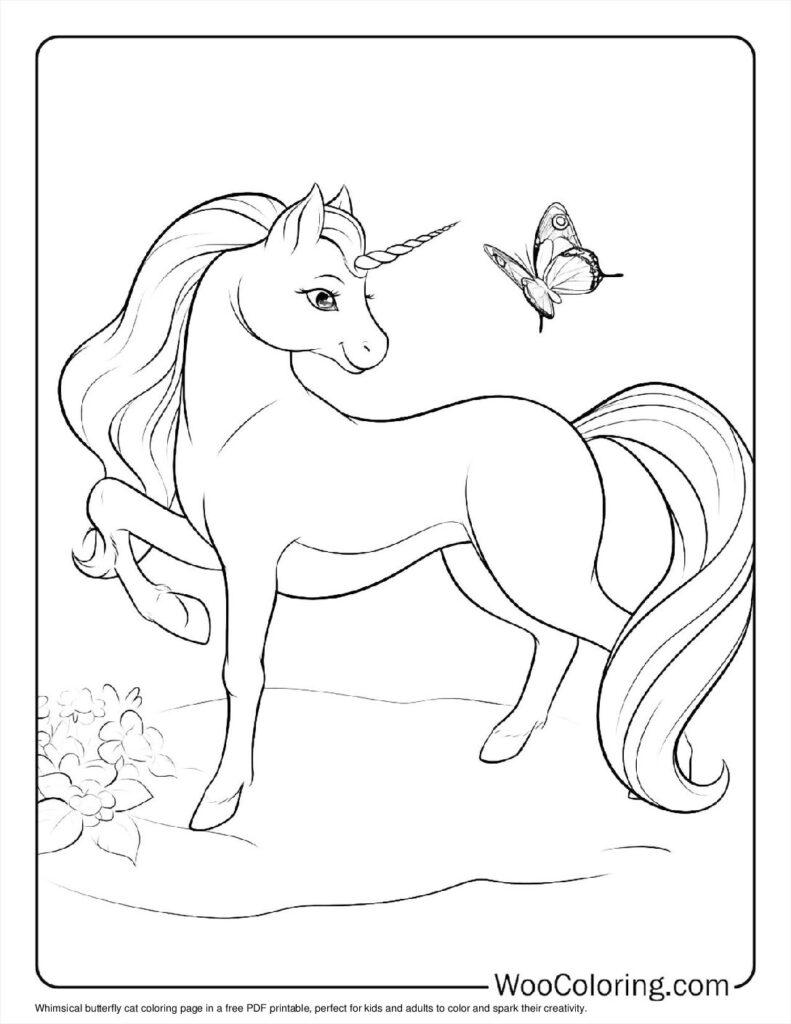 100  Unicorn Cat coloring pages  Free PDF To Print  - 81
