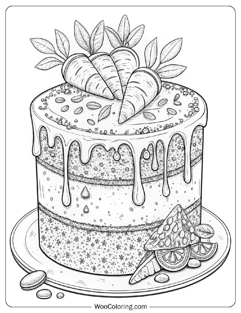 36 Cake Coloring Pages  Free PDF To Print  - 56