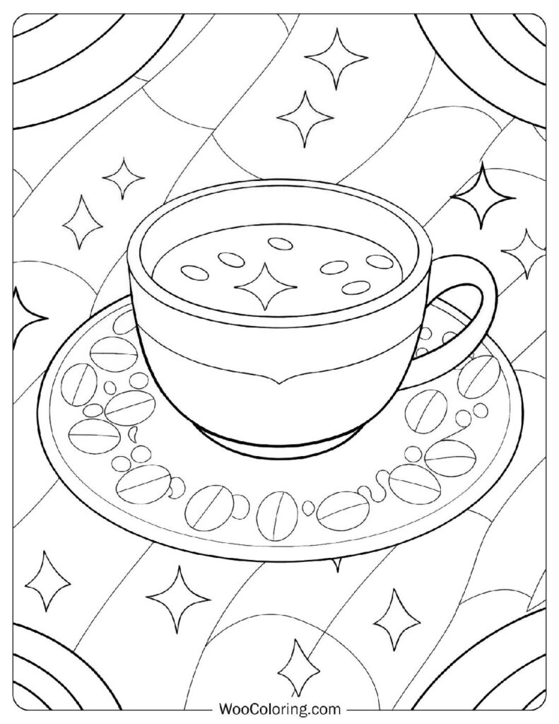 34 Coffee Coloring Pages  Free PDF To Print  - 18