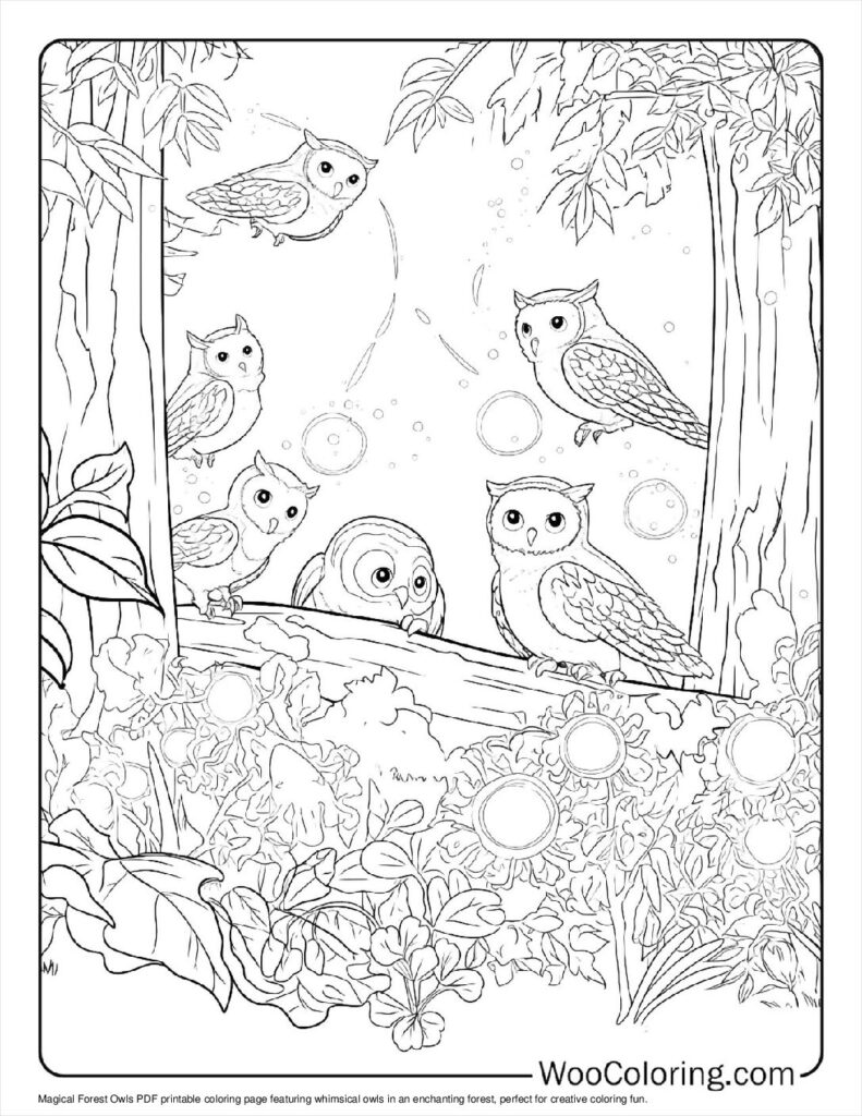 100  Owl coloring pages  Free PDF To Print  - 60