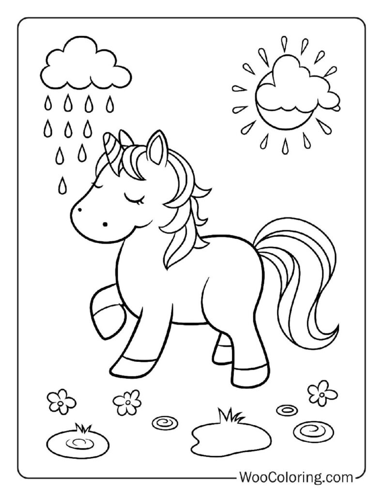 100 Unicorn coloring pages Free PDF To Print - 89