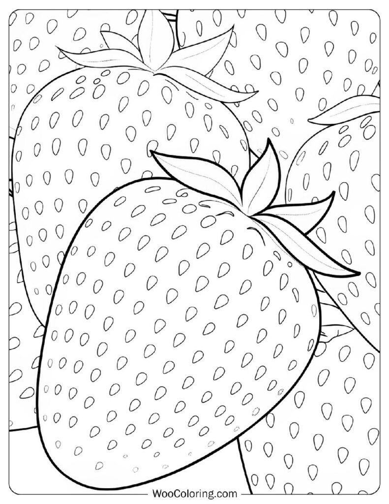 26 Strawberry Coloring Pages  Free PDF To Print  - 79