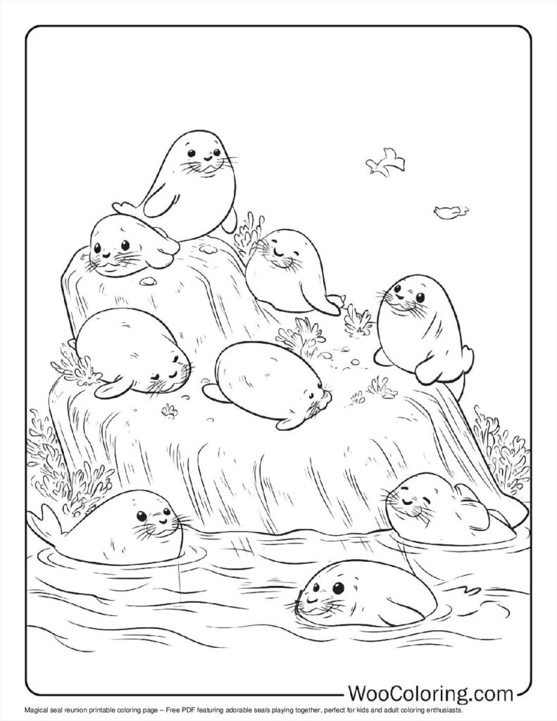 100  Seal coloring pages  Free PDF To Print  - 82