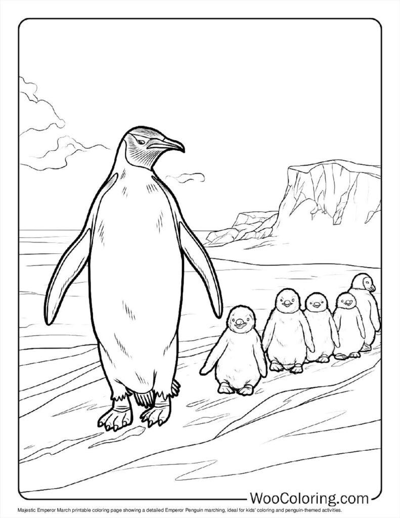 100  Penguin coloring pages  Free PDF To Print  - 14