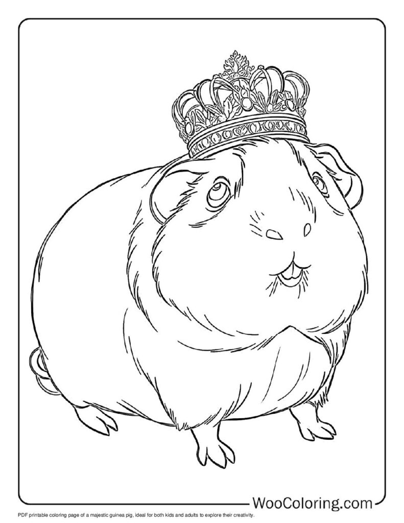 100 Guinea Pig coloring pages Free PDF To Print - 25