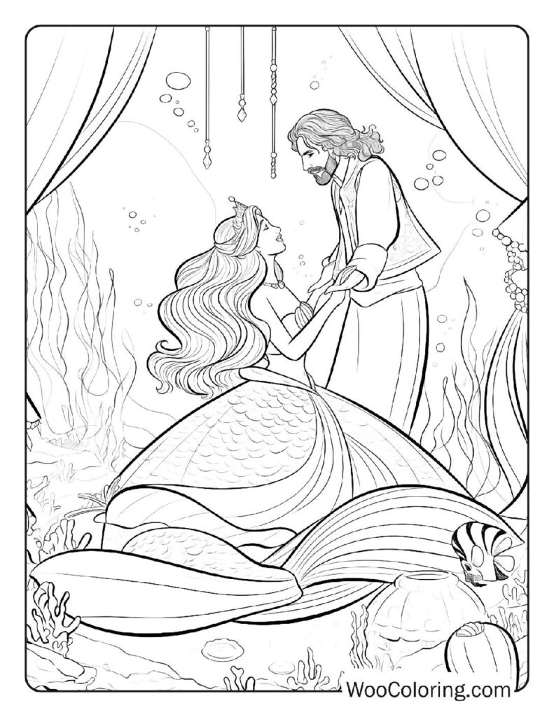 100  Mermaid coloring pages  Free PDF To Print  - 71