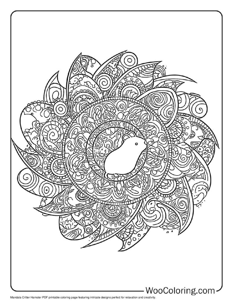 100  Hamster coloring pages  Free PDF To Print  - 92