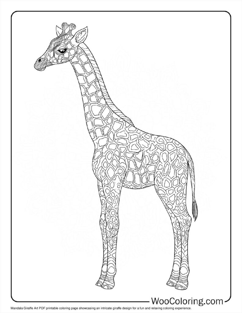 Mandala Giraffe Art