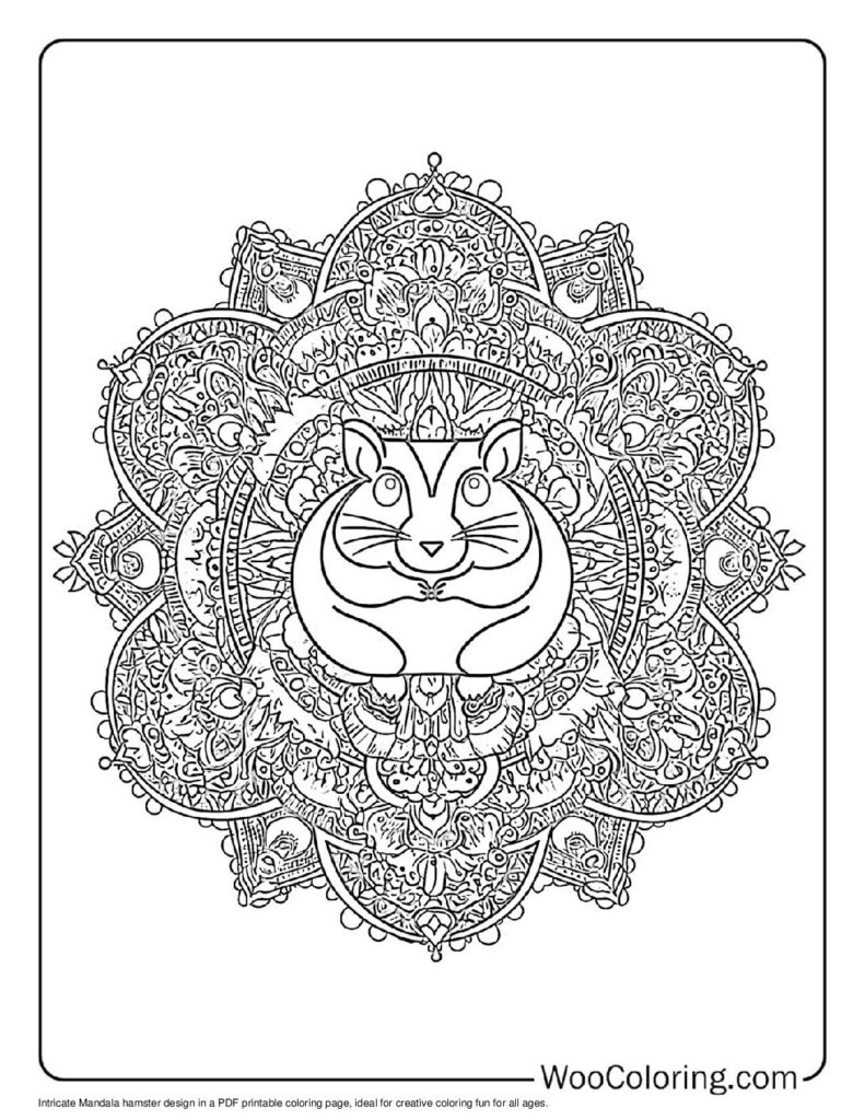 100  Hamster coloring pages  Free PDF To Print  - 74