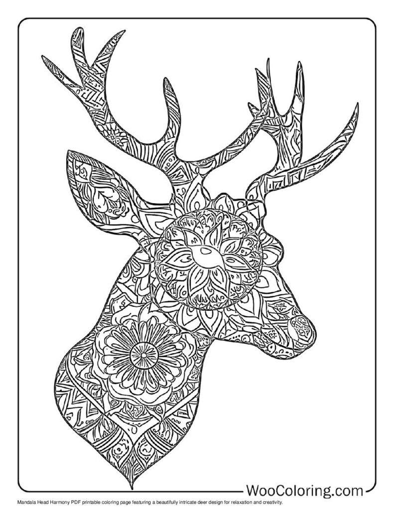 100  Deer coloring pages  Free PDF To Print  - 90
