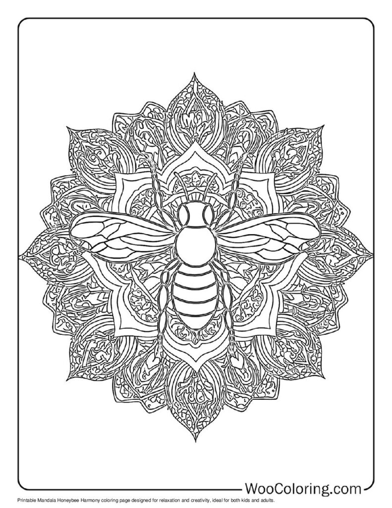 Mandala Honeybee Harmony
