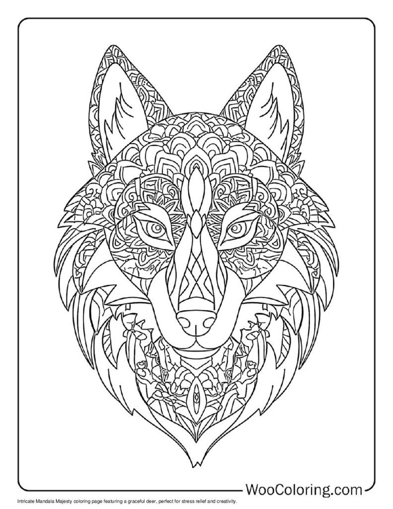 100  Wolf coloring pages  Free PDF To Print  - 91