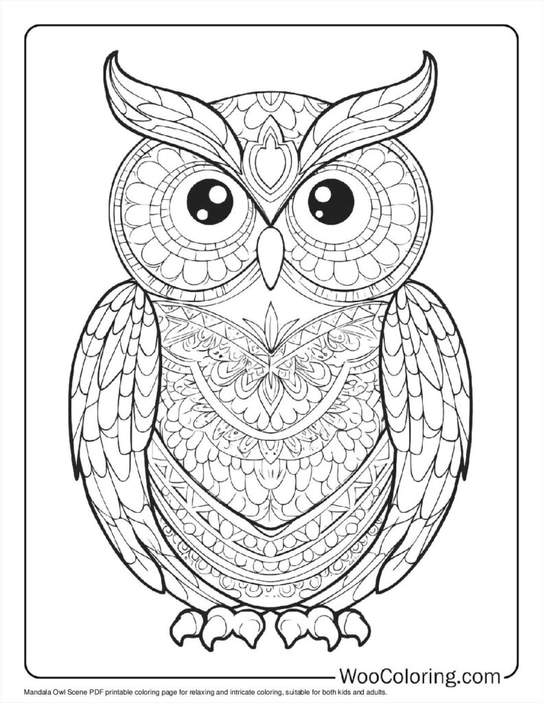 Mandala Owl Scene (1)