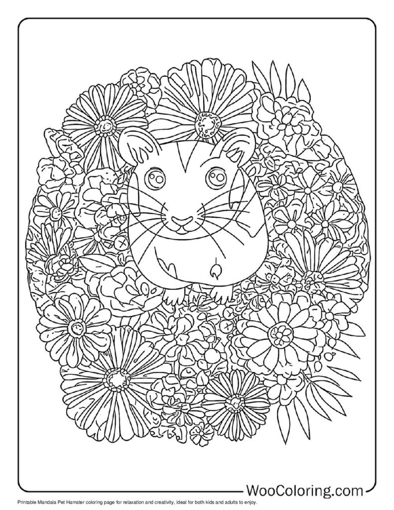 100  Hamster coloring pages  Free PDF To Print  - 92