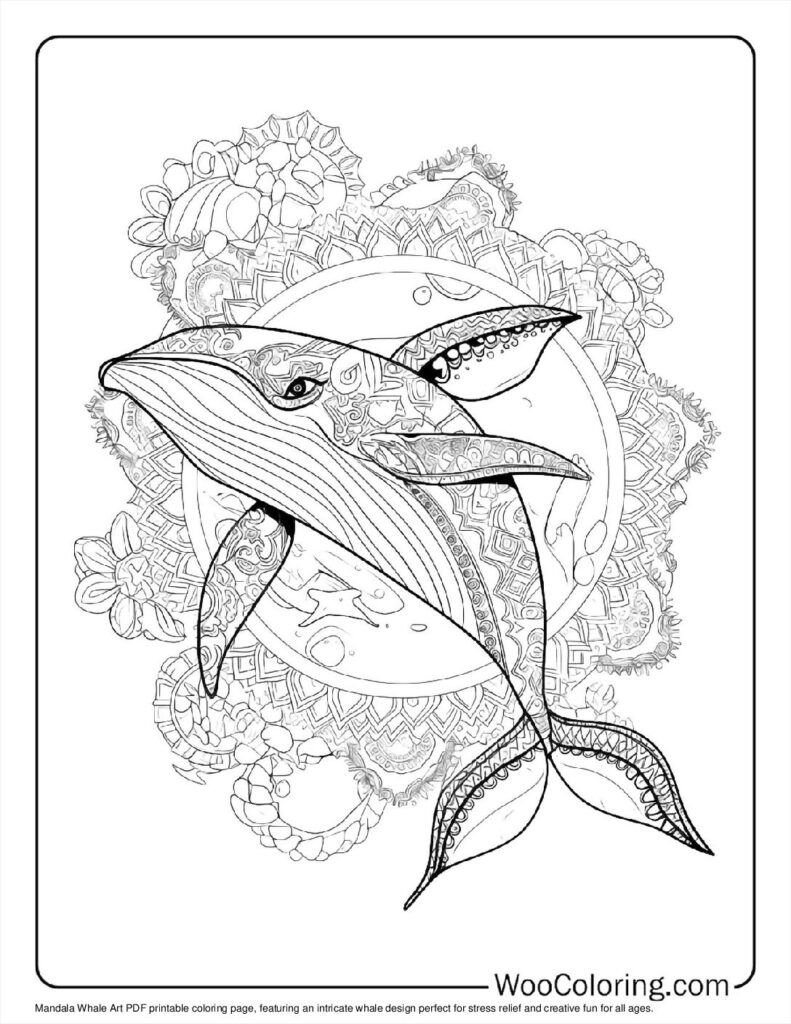 Mandala Whale Art For Kids
