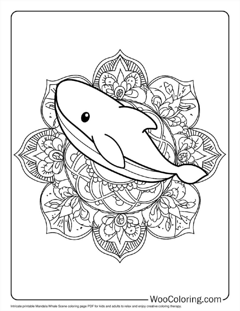 Mandala Whale Scene