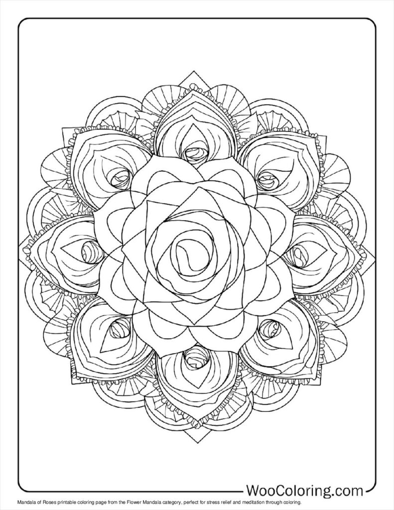100  Flower Mandala coloring pages  Free PDF To Print  - 24