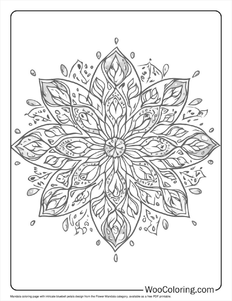 100  Flower Mandala coloring pages  Free PDF To Print  - 32