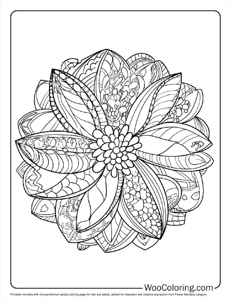 100  Flower Mandala coloring pages  Free PDF To Print  - 2