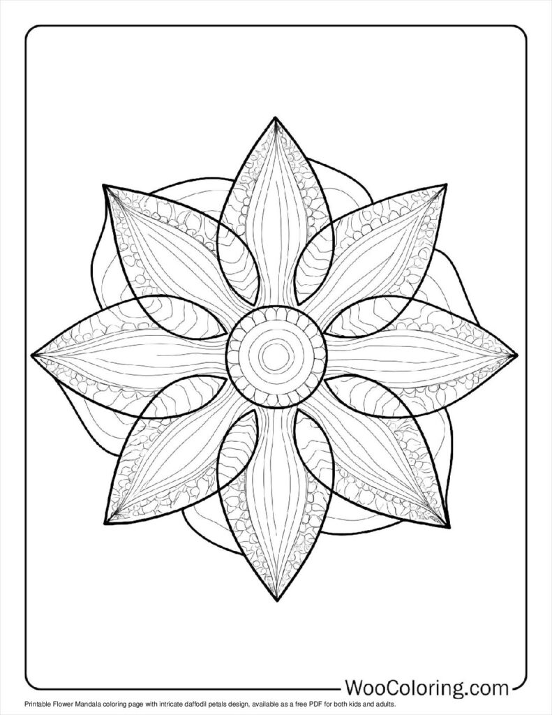 100  Flower Mandala coloring pages  Free PDF To Print  - 35