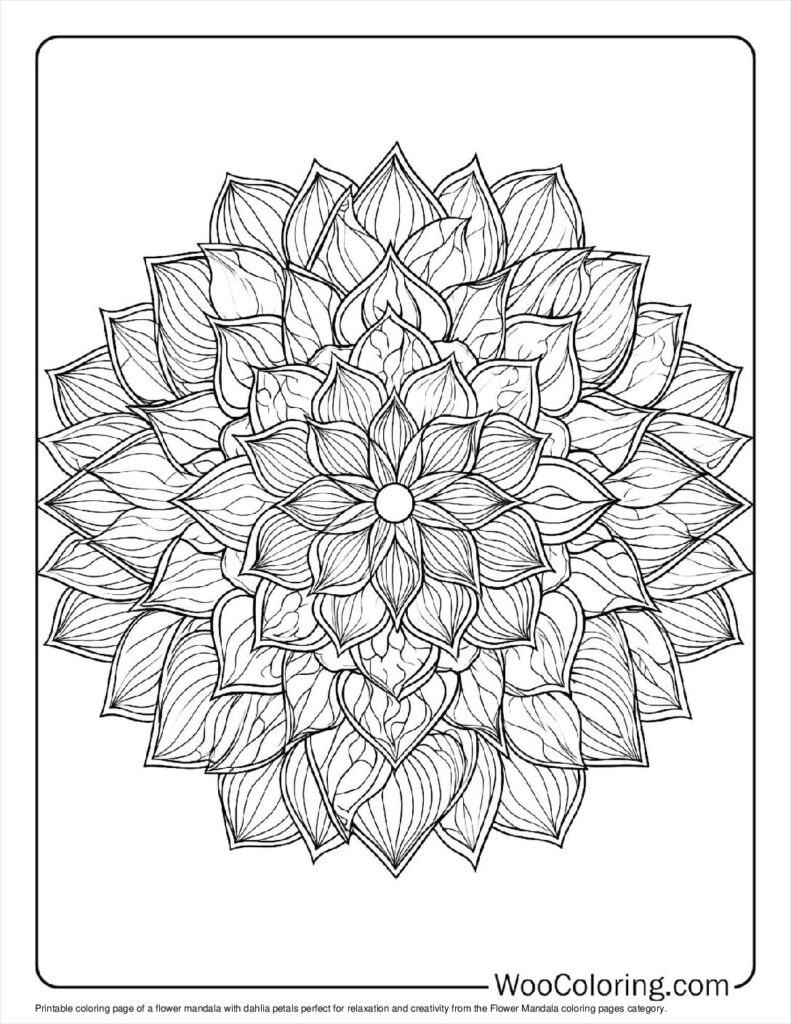 100  Flower Mandala coloring pages  Free PDF To Print  - 57