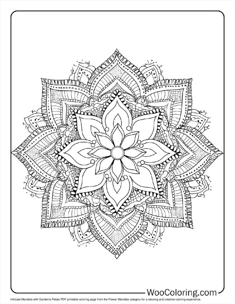100  Flower Mandala coloring pages  Free PDF To Print  - 22