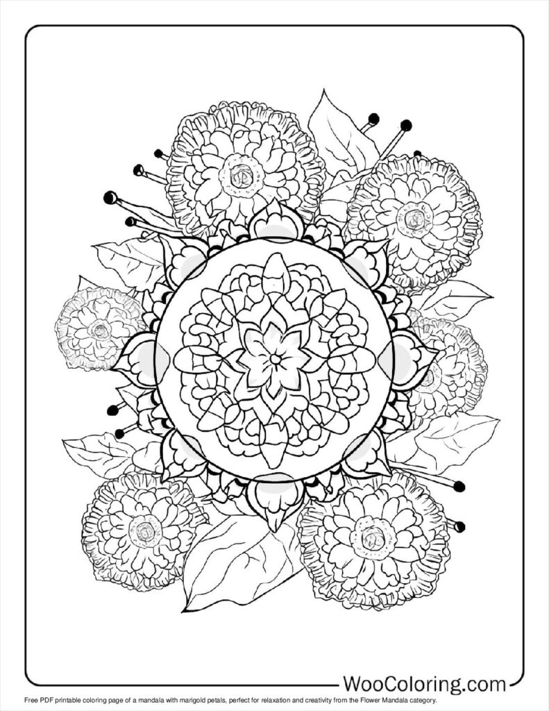 100  Flower Mandala coloring pages  Free PDF To Print  - 30